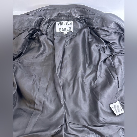 WALTER BAKER Leather Jacket, XS - Picture 6 of 10